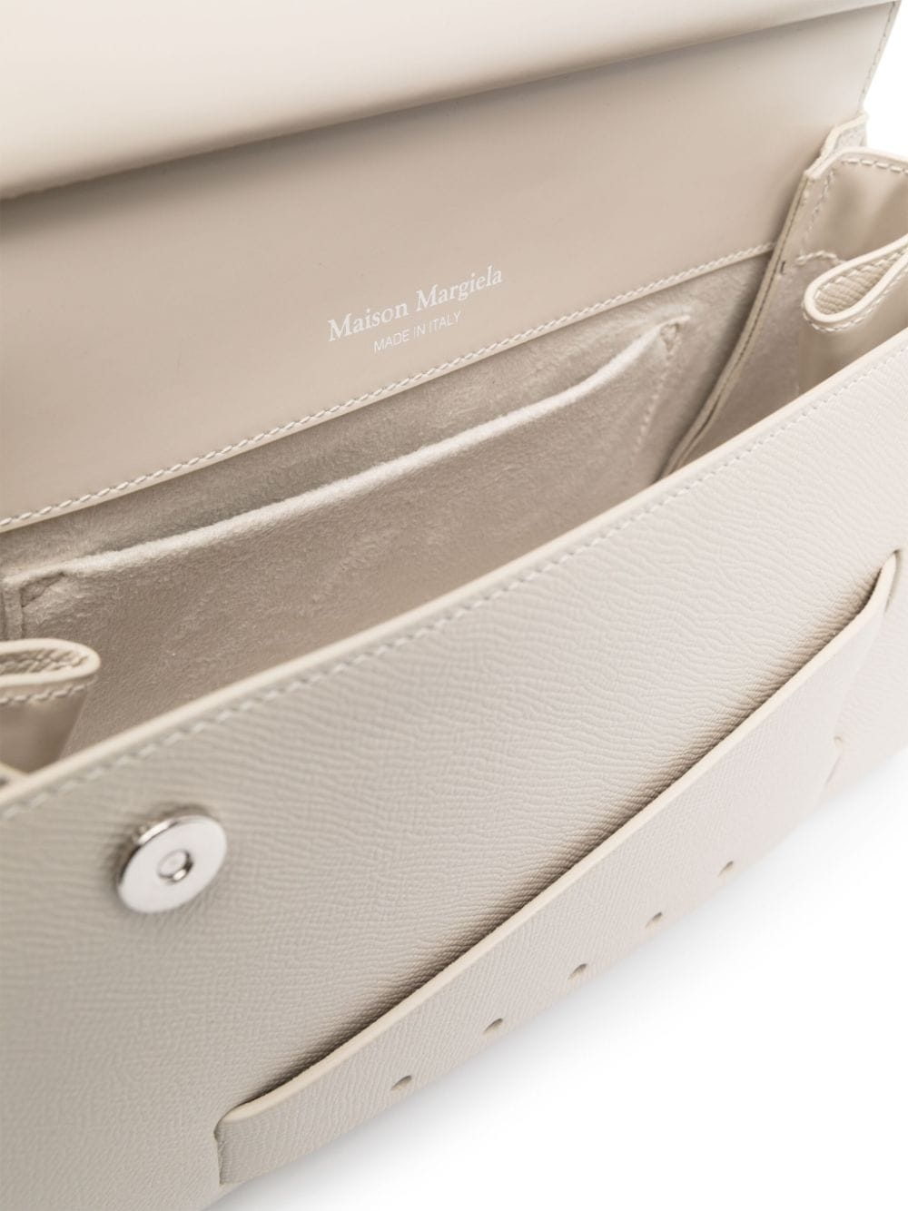 small grained leather tote bag - 8