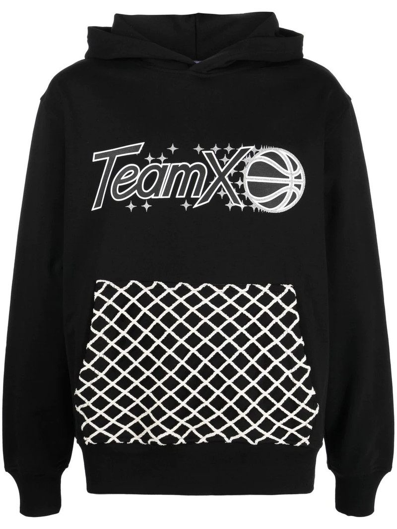 graphic-print cotton hoodie 1