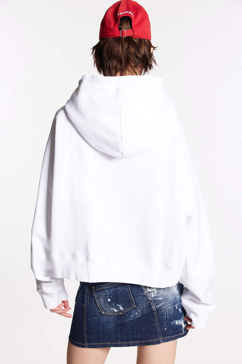 DSQUARED2 D2 CROPPED ONION HOODIE outlook