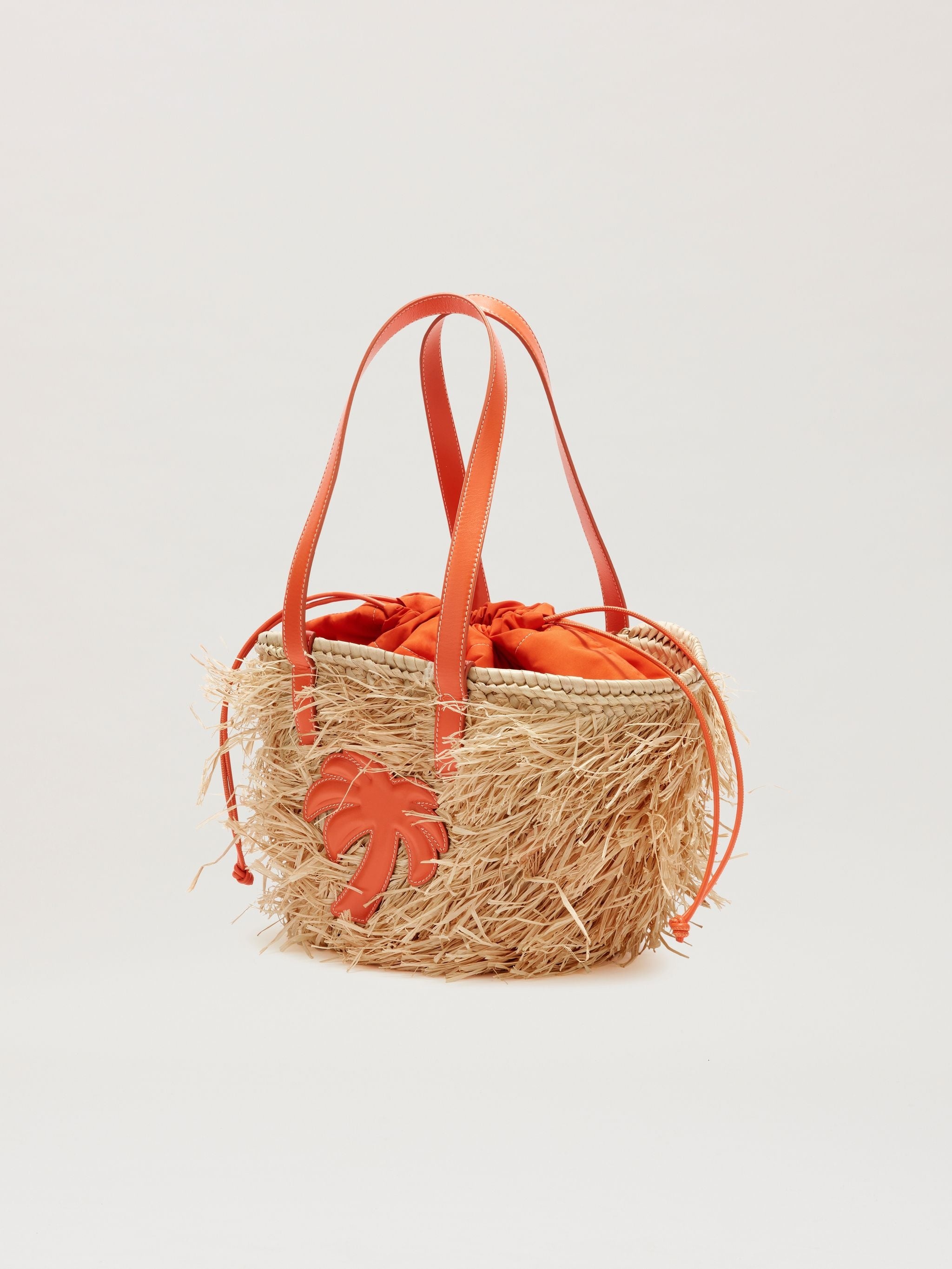Palm Rafia Basket Bag - 3