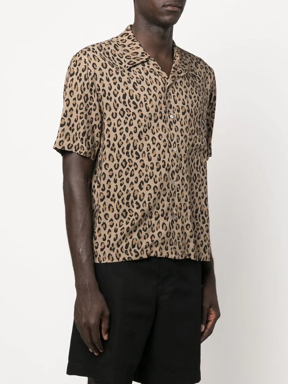 leopard-print short-sleeve shirt - 4