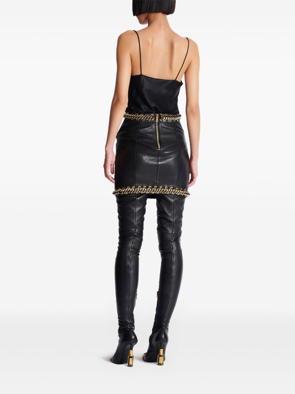 chain-detail mini skirt - 3