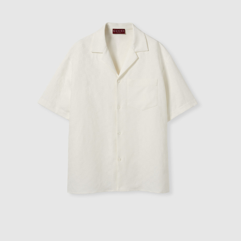 Linen blend GG canvas shirt 1