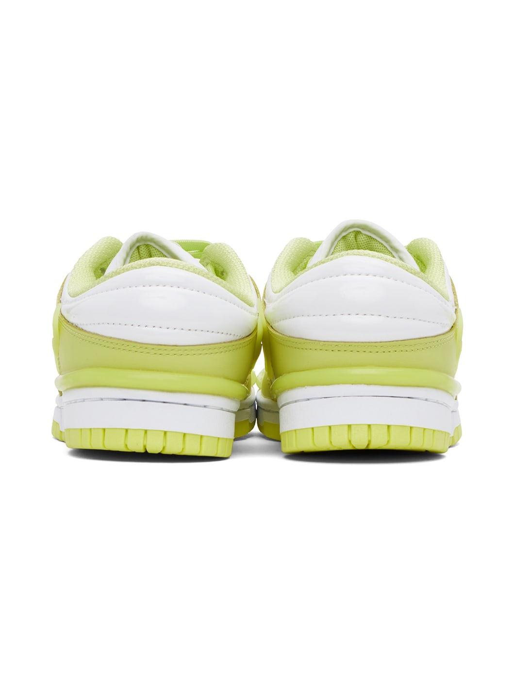 Green & White Dunk Low Twist Sneakers - 2