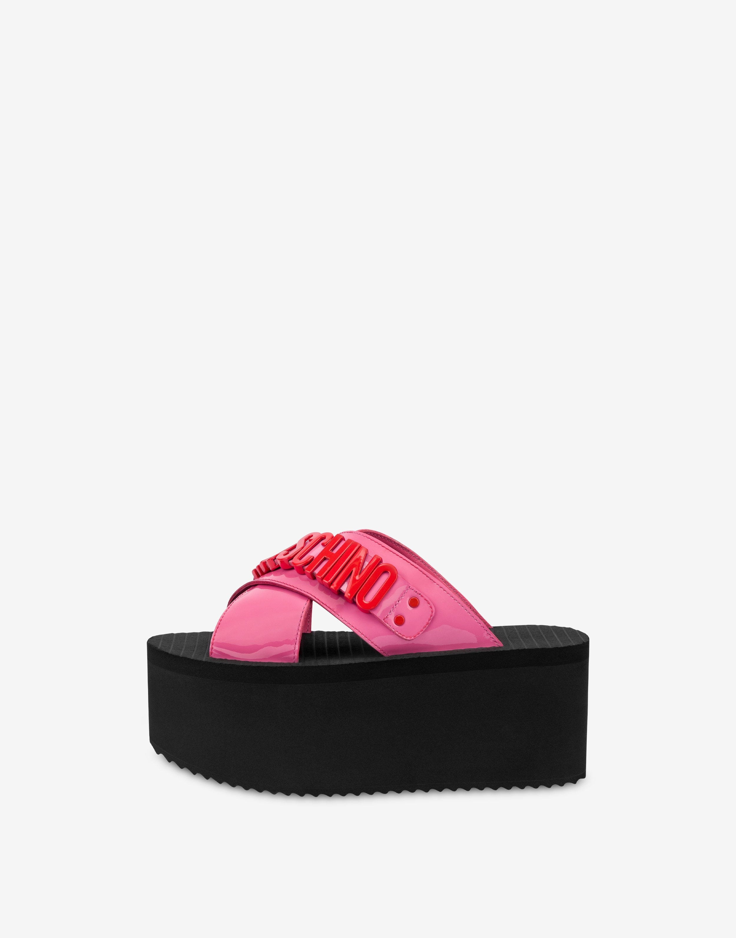 LETTERING LOGO WEDGE SANDALS - 2