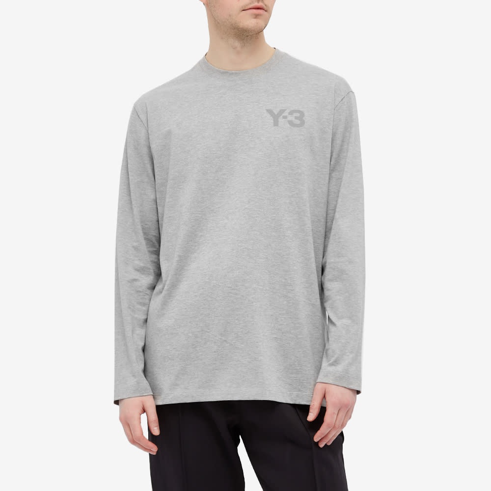 Y-3 Long Sleeve Classic Chest Logo Tee - 3