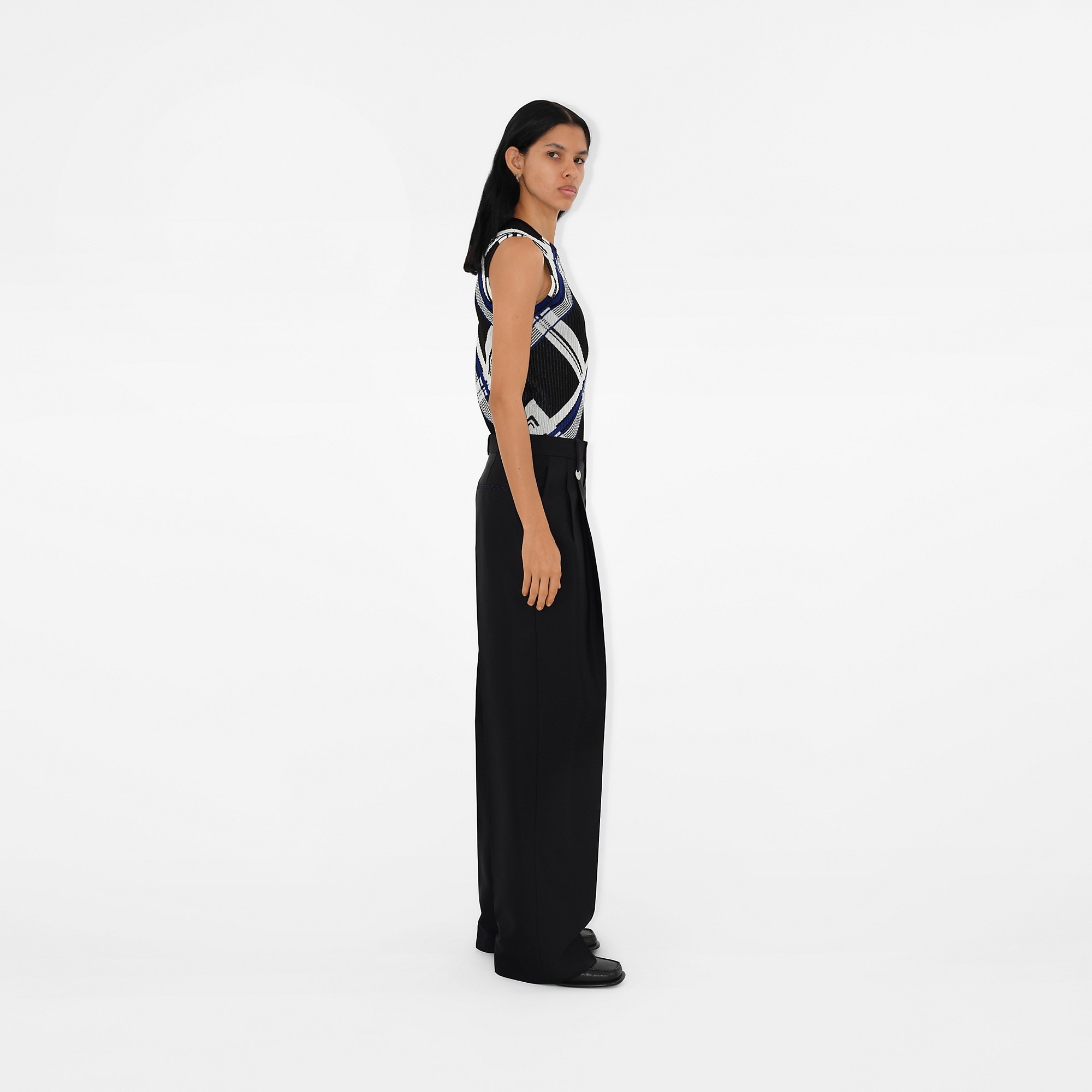 Check Silk Vest - 3
