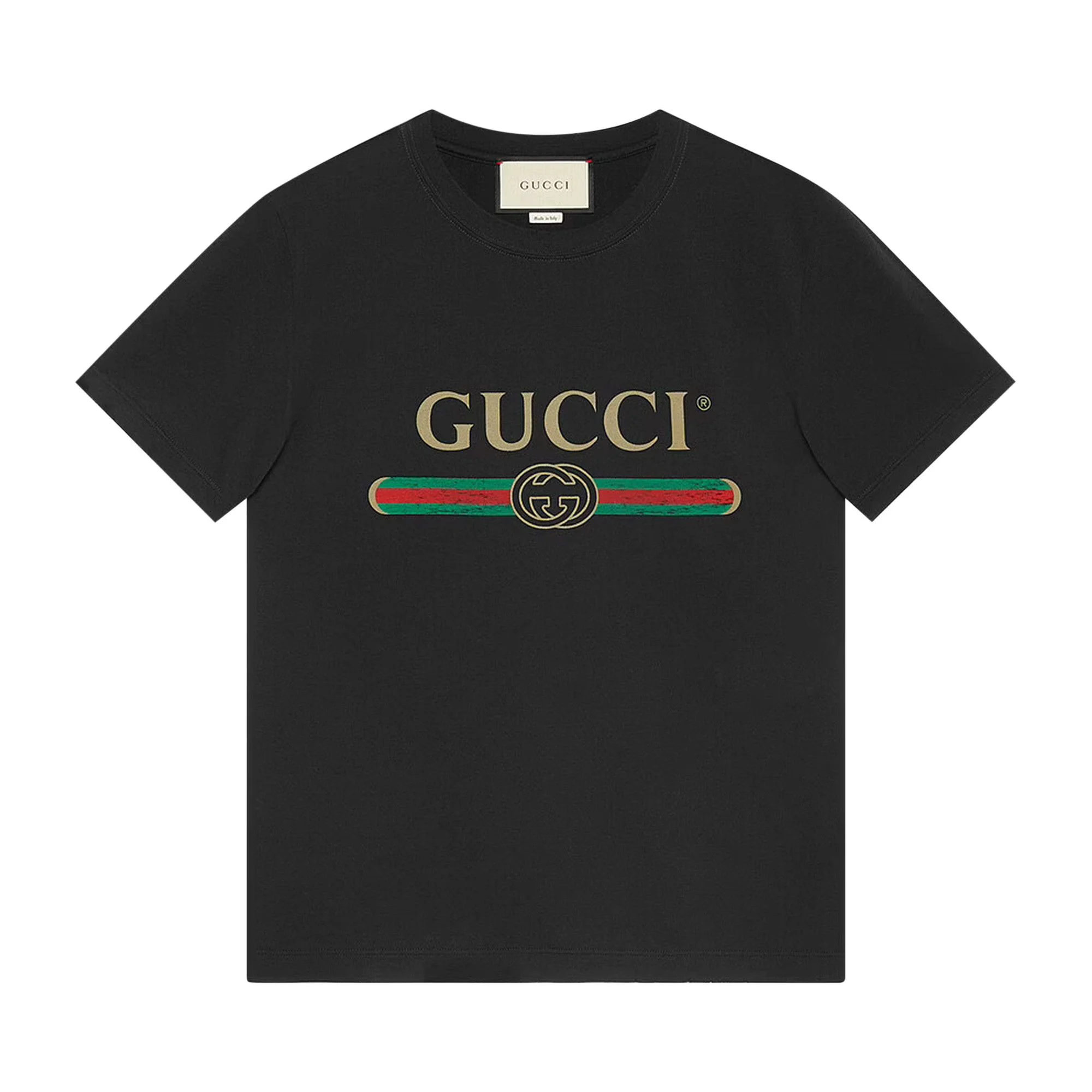 Gucci Washed Jersey Oversize T-Shirt 'Black' - 1