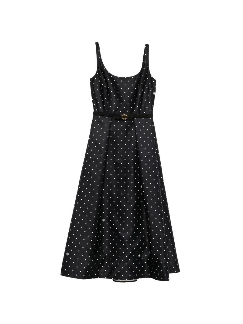 polka-dot belted midi dress 1