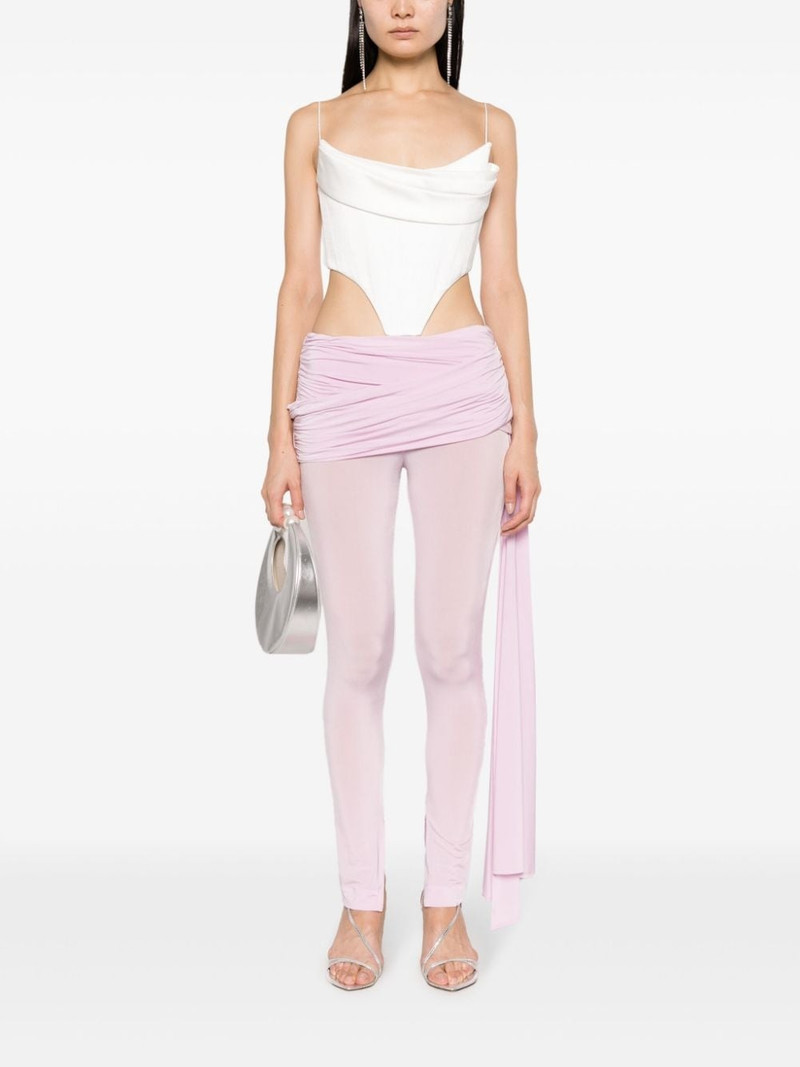 MAGDA BUTRYM sash-detail jersey leggings outlook