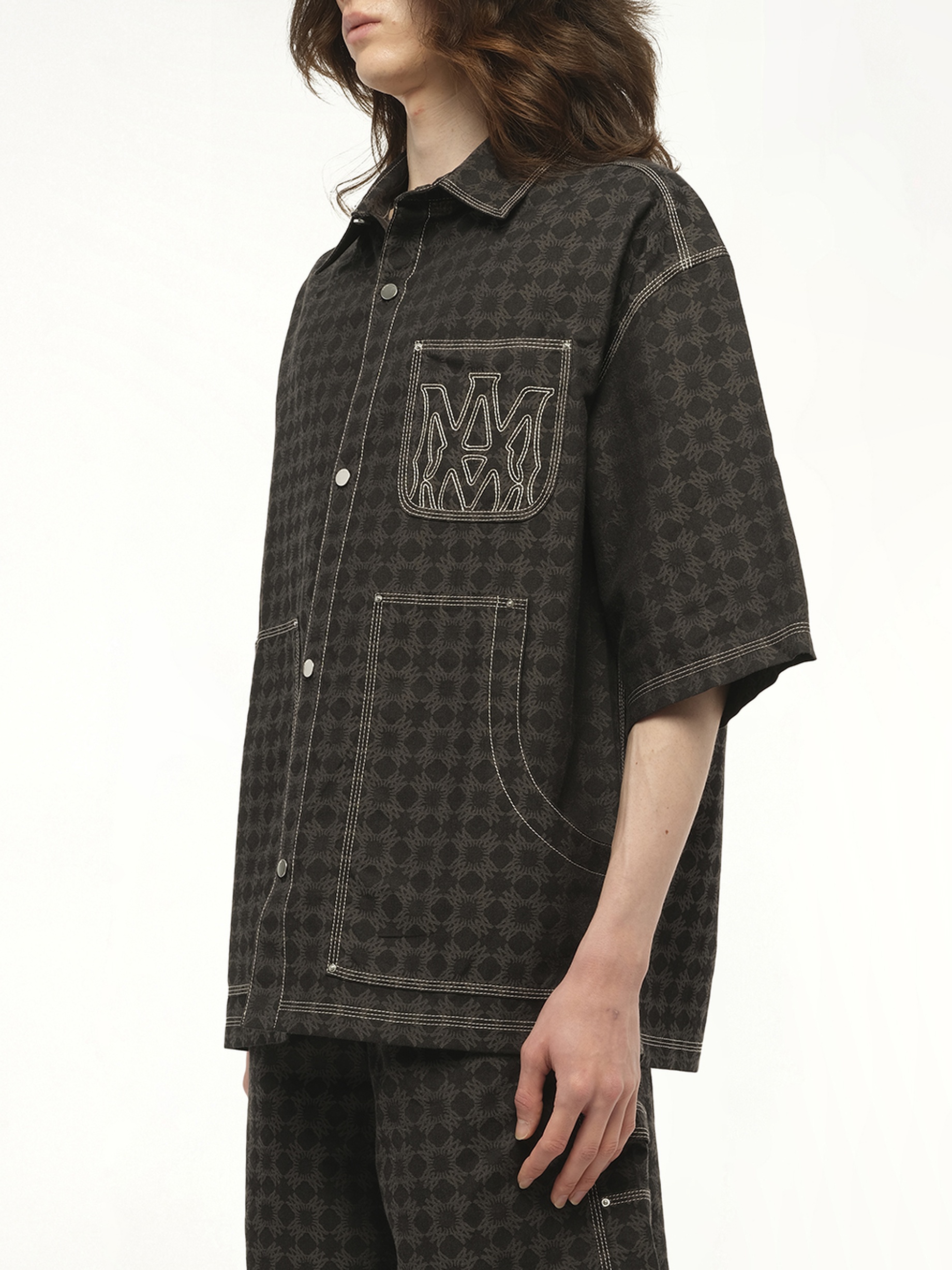 MA Quad Work Shirt in Black - 5
