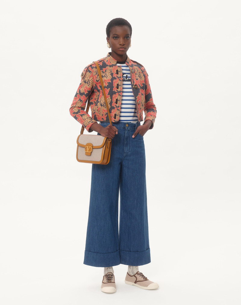 Valentino STRIPED JERSEY COTTON T-SHIRT outlook