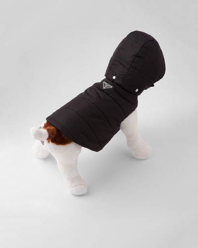 Prada Re-Nylon puffer dog coat with hood outlook