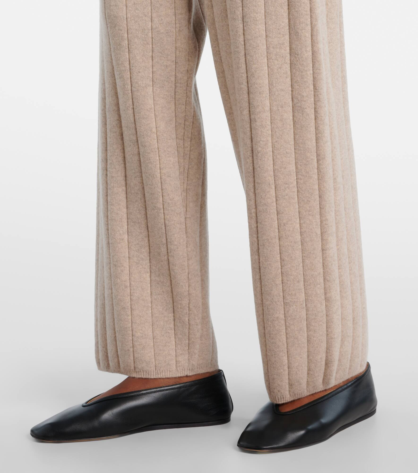 Jardin ribbed-knit cashmere sweatpants - 5
