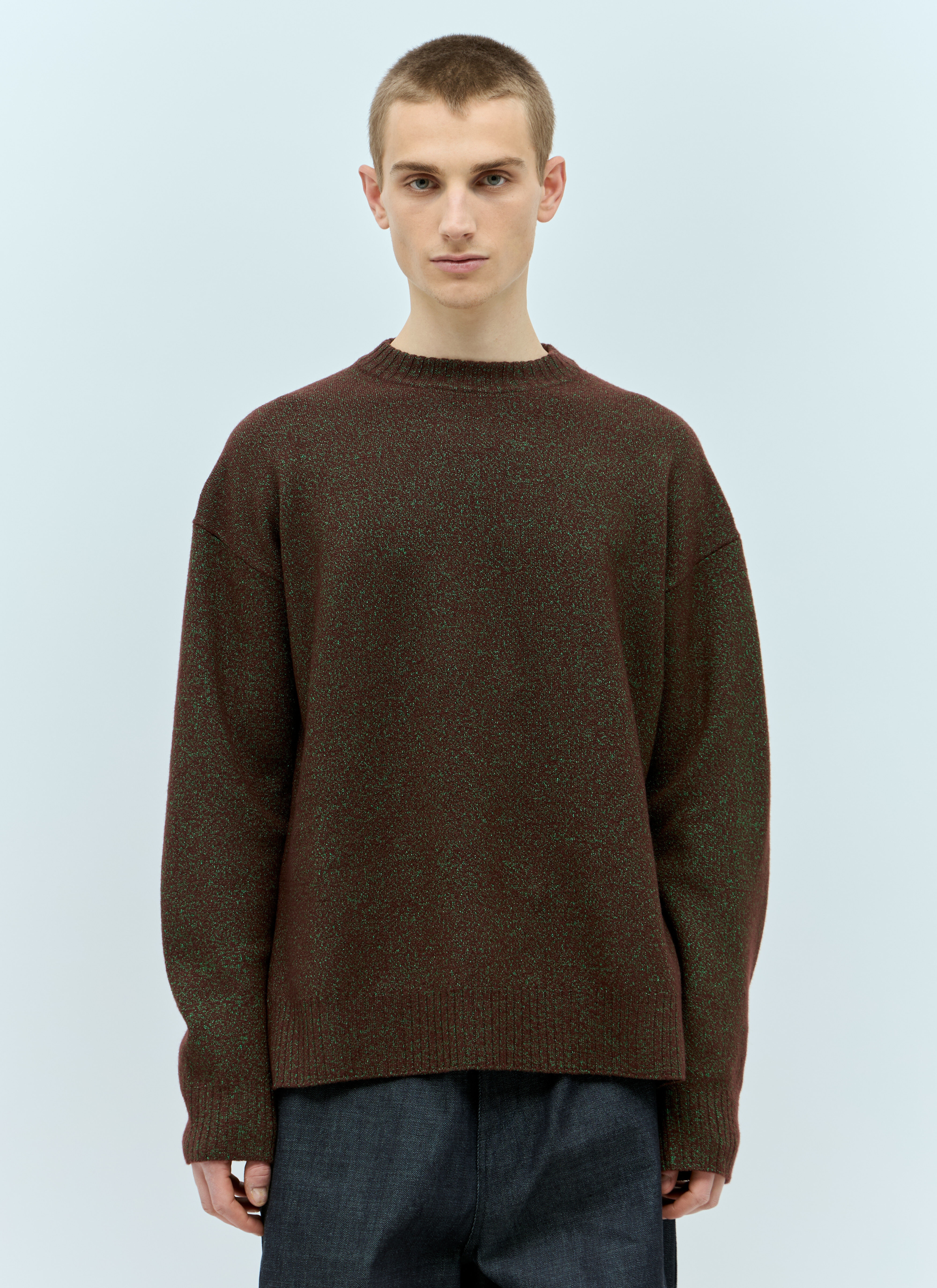 Oversized Wool-Blend Sweater - 1