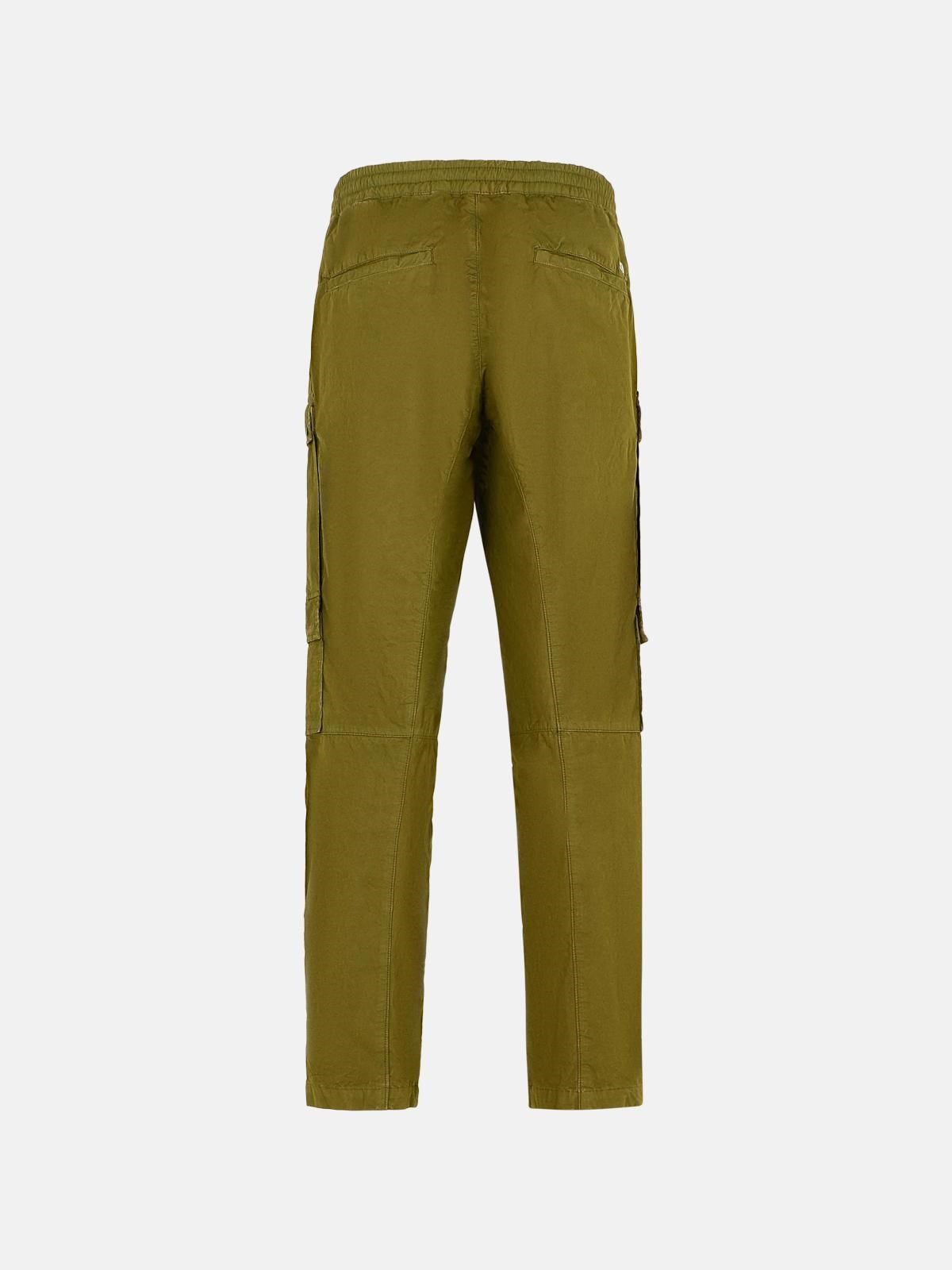 CARGO PANTS IN GREEN COTTON - 3