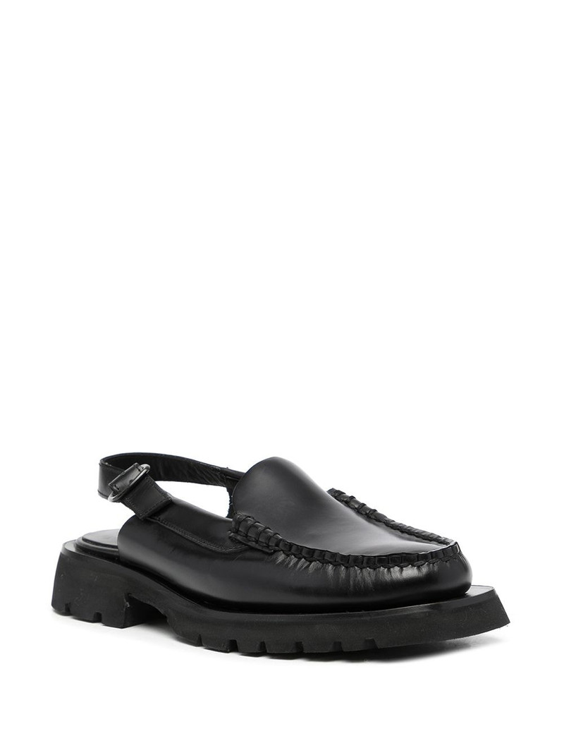 HEREU slingback strap loafers outlook