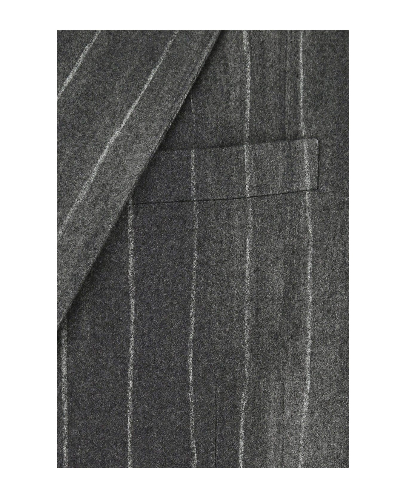 Embroidered Wool Blazer - 3