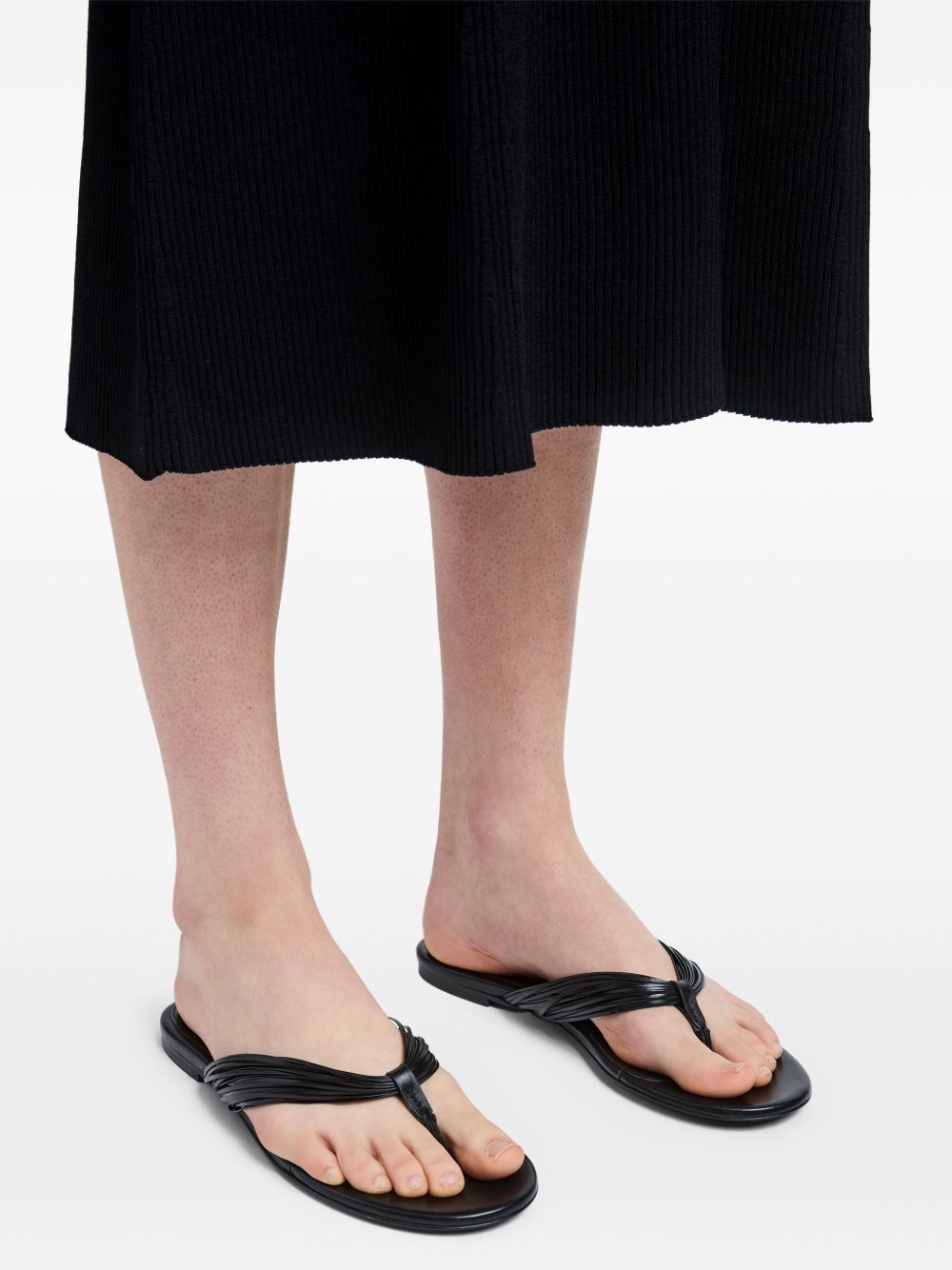 fringe-detail flip flops - 5