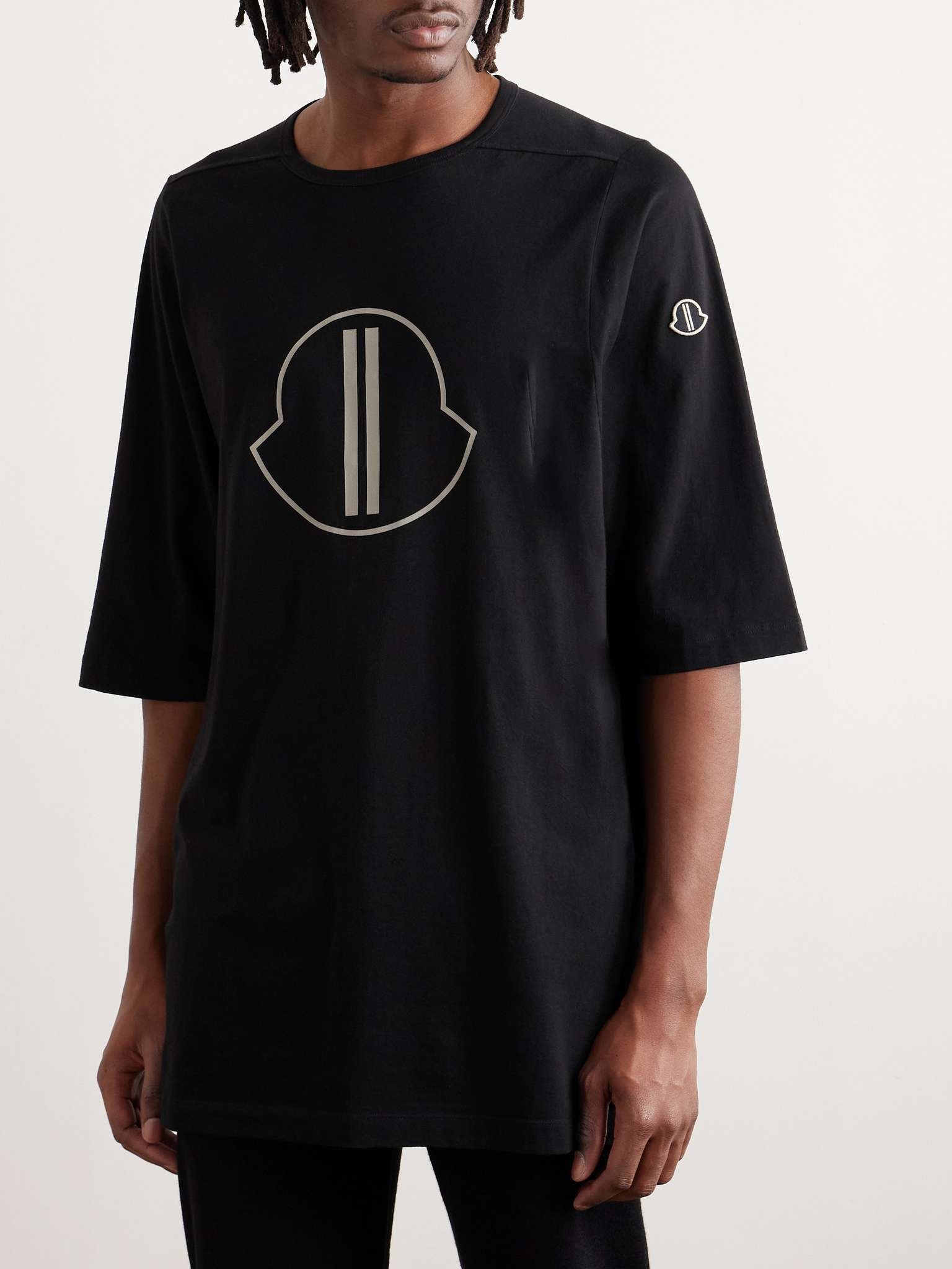 + Moncler Logo-Print Cotton-Jersey T-Shirt - 3