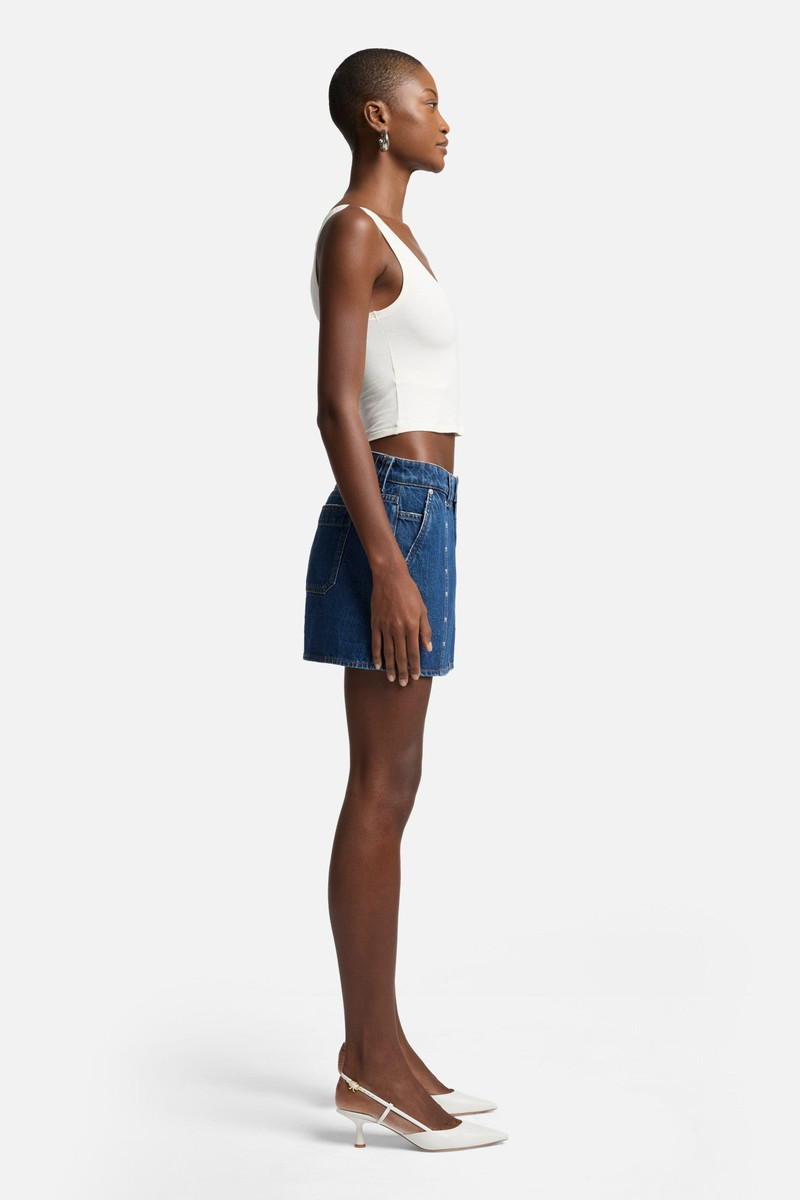 MANKIND Milly Studded Mini Skirt in Le Blue 6