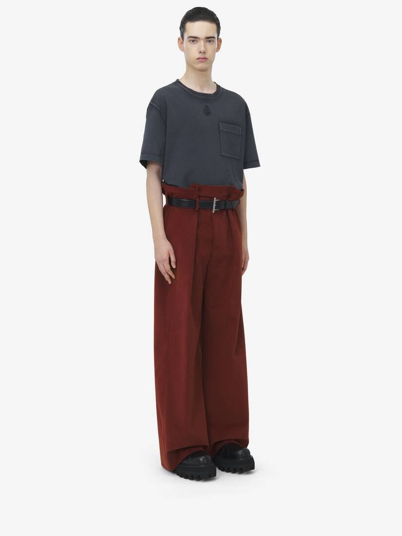 Oversized Paper Bag Trousers - 3