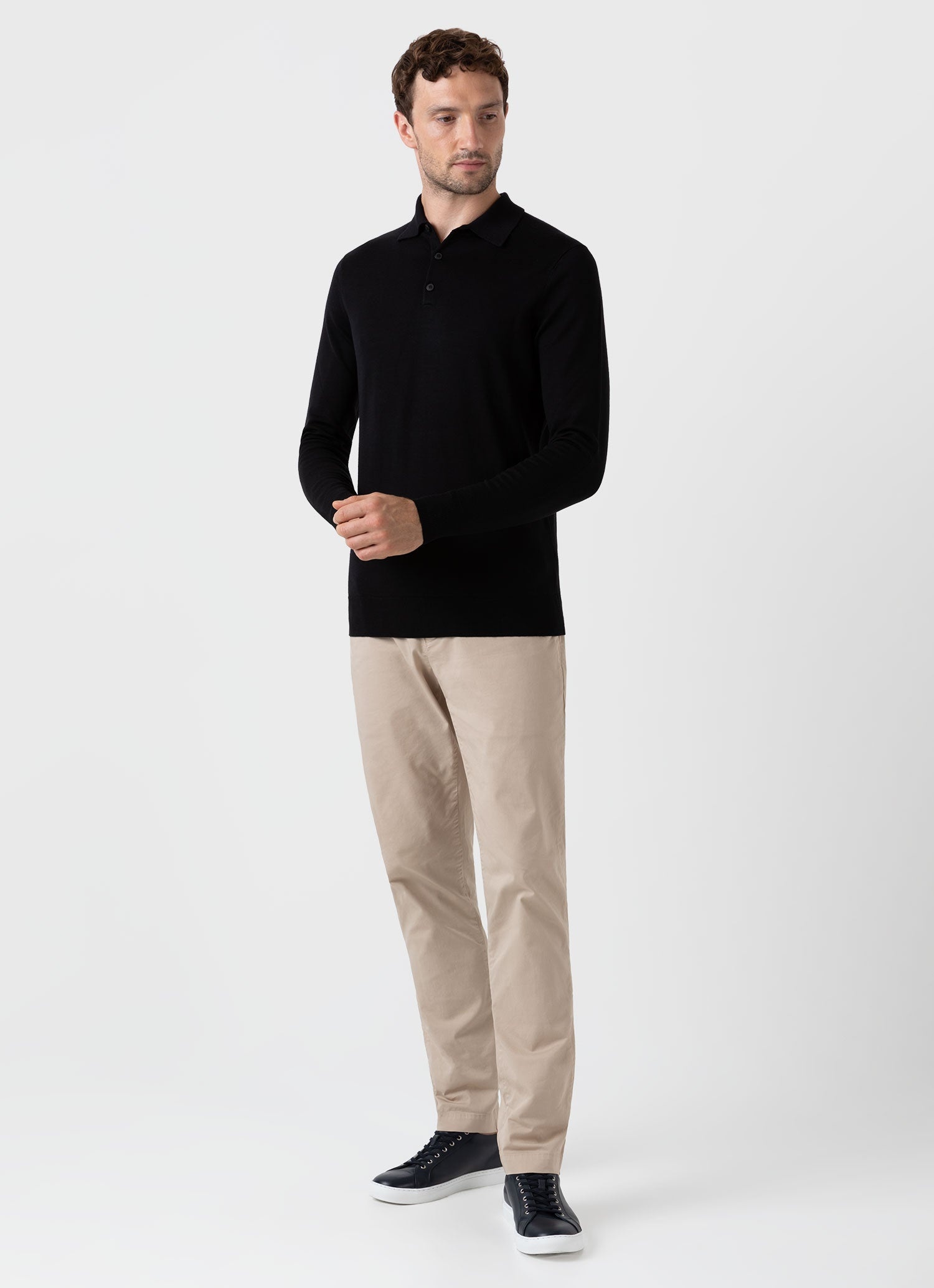 Fine Merino Wool Polo Shirt - 3