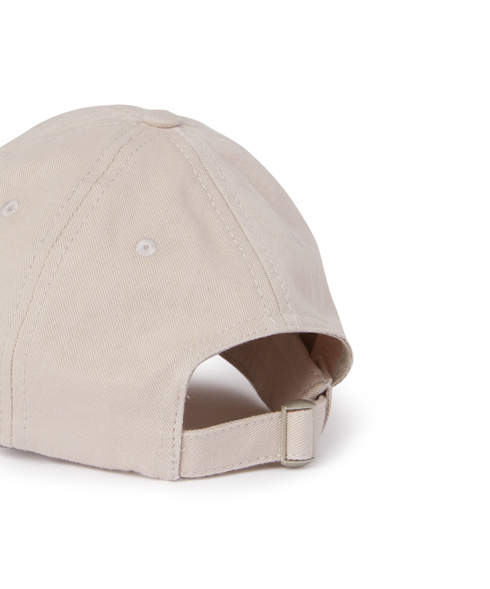 Gabardine cotton baseball cap with distressed effect and embroidered label - 2
