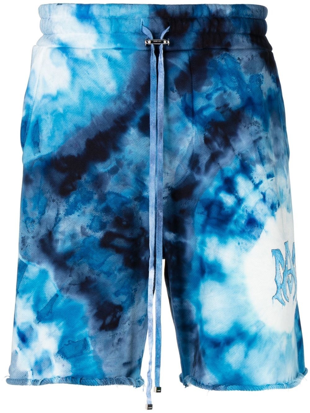 tie-dye cotton shorts - 1