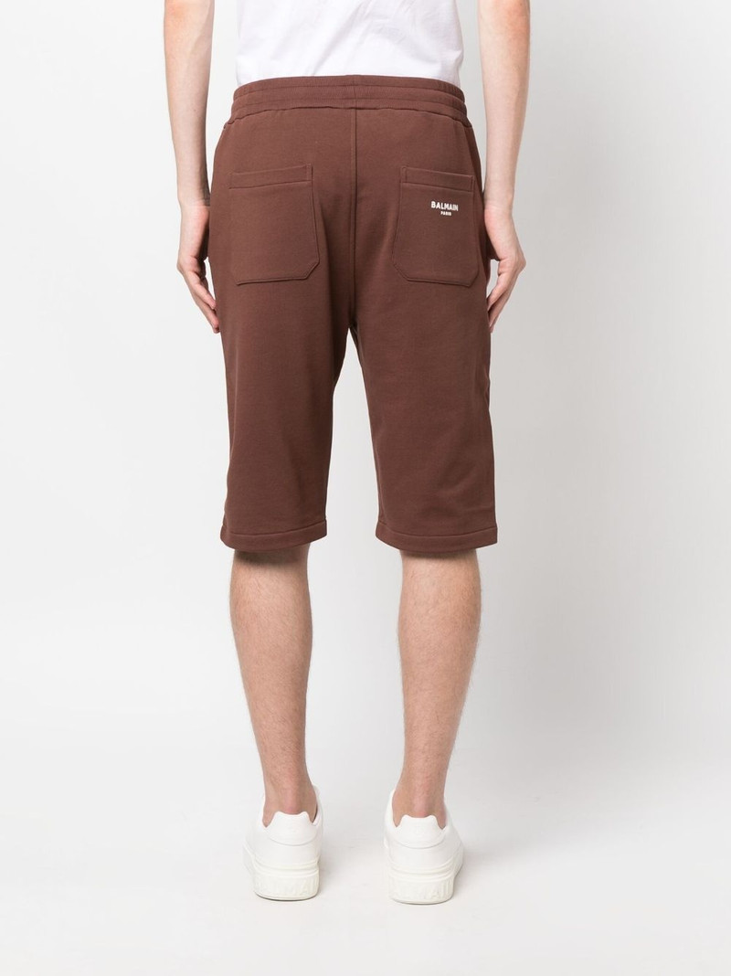 logo-print track shorts 4