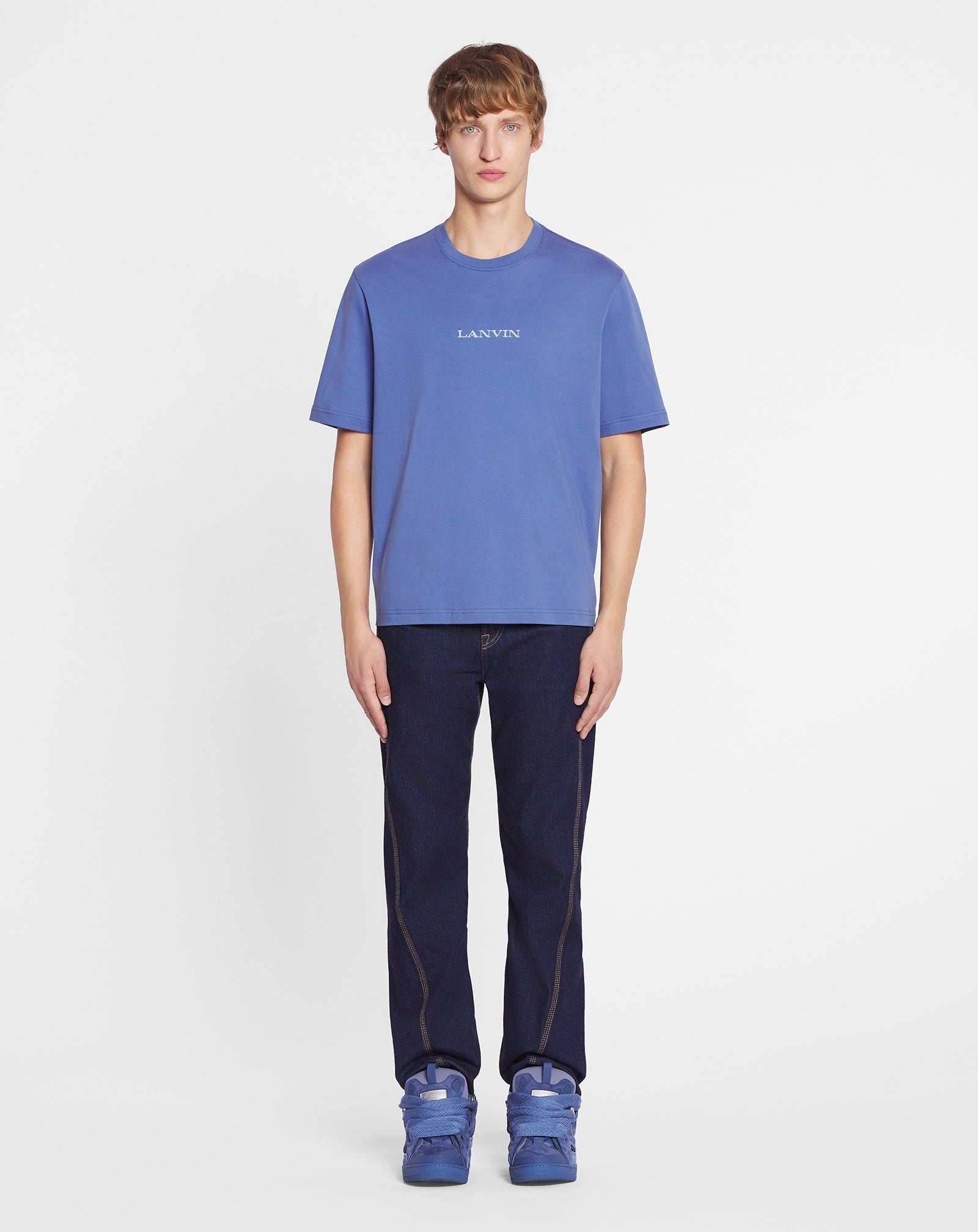 LANVIN EMBROIDERED STRAIGHT FIT T-SHIRT - 2