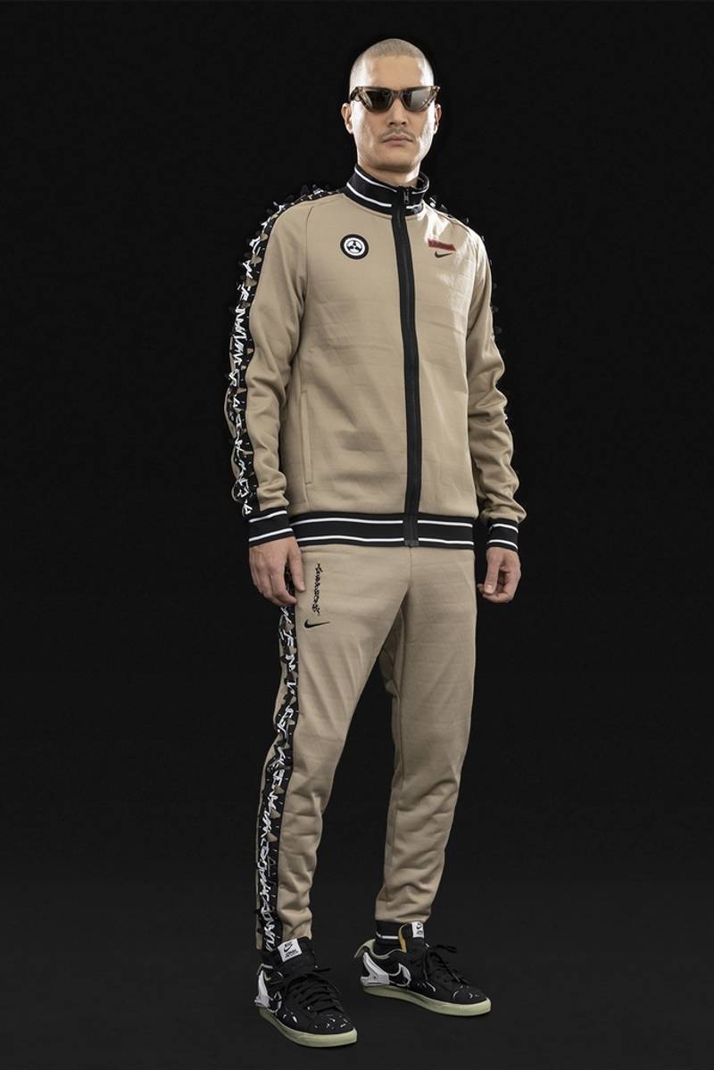 ACRONYM GGG-J1-247 Nike® Acronym® Track Jacket Knit KHAKI/BLACK ] with GGG-P1-247 outlook