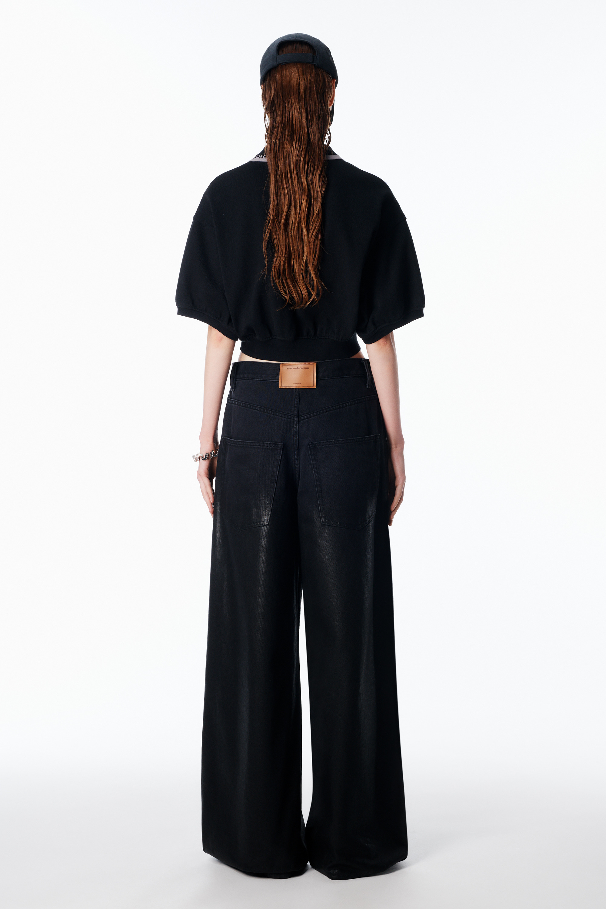 Cropped Cinched Cotton Polo - 4