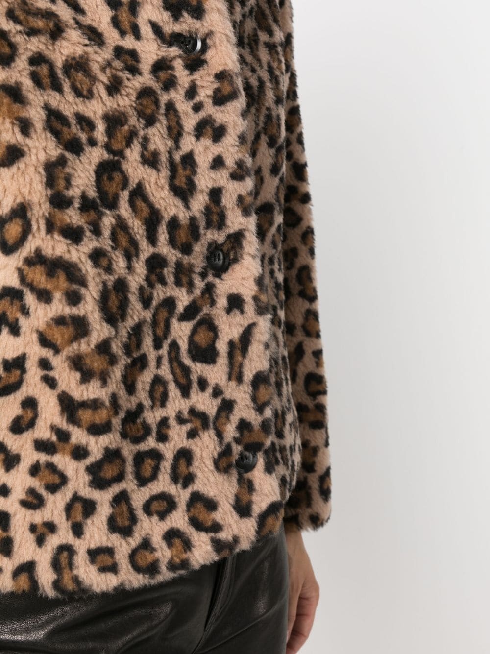 leopard-print wool jacket - 5