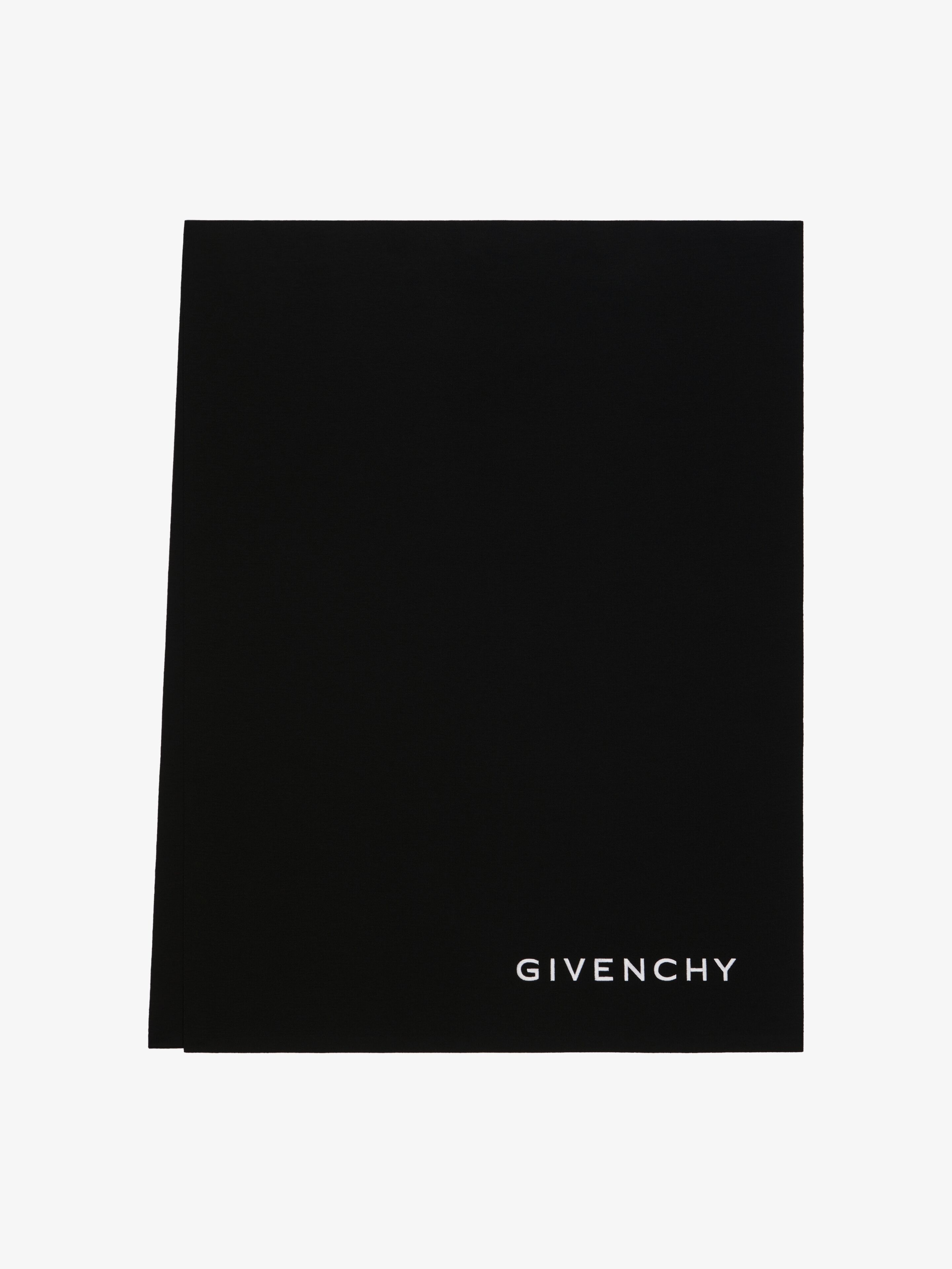 4G GIVENCHY EMBROIDERED SCARF IN WOOL - 1