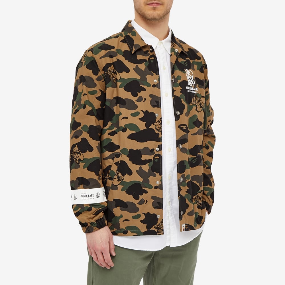 A Bathing Ape Ursus Camo Coach Jacket - 5