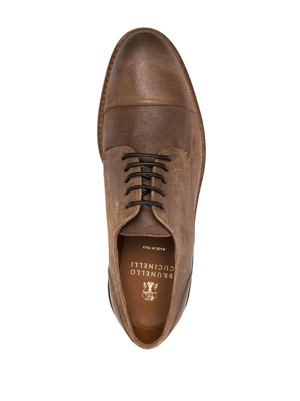 worn-effect Derby shoes - 4