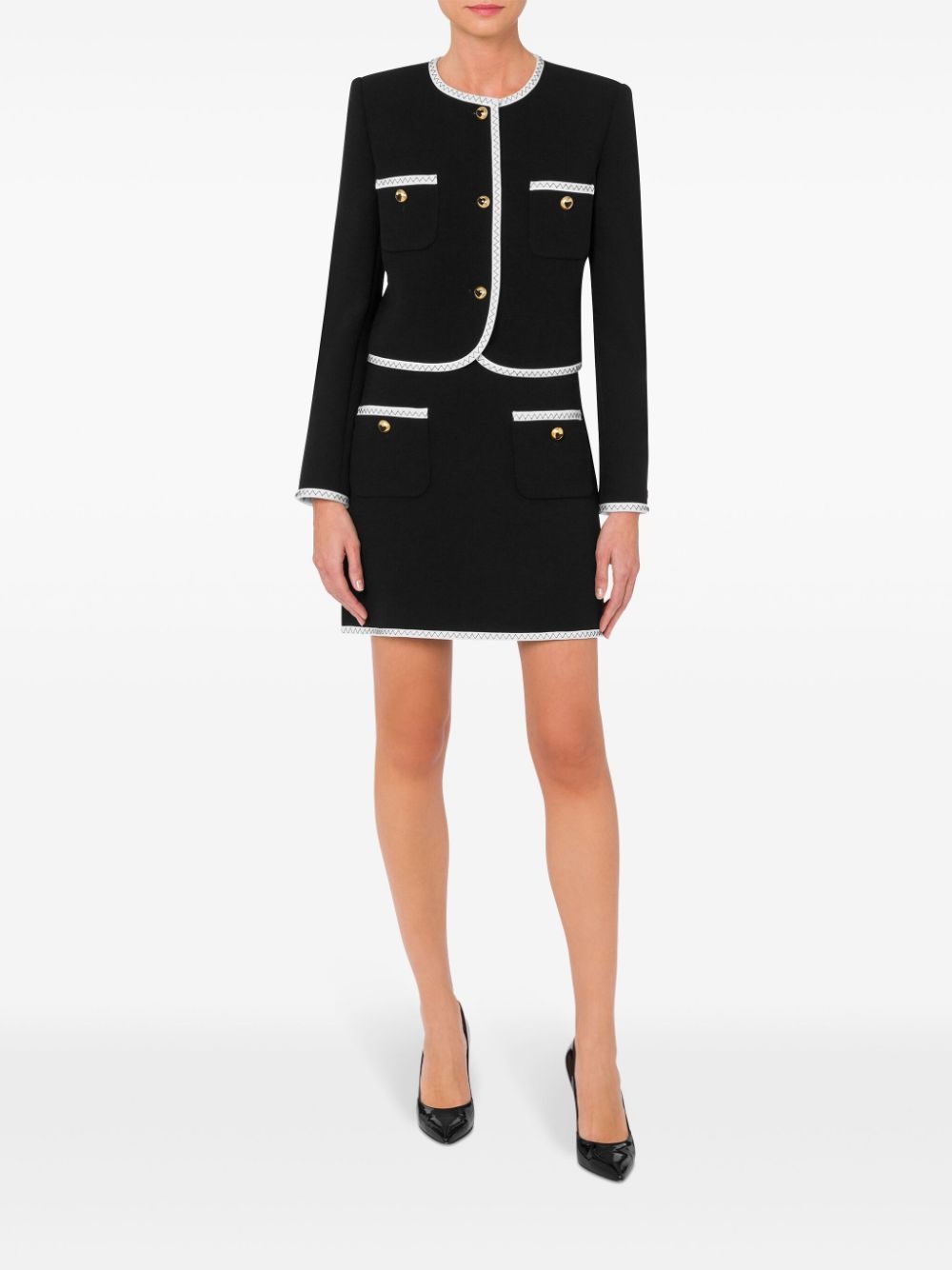 ジャケット Moschino FW22 SINGLE-BREASTED JACKET (05025824_0555) Moschino Jeans Single-Breasted Jacket | Neiman Marcus