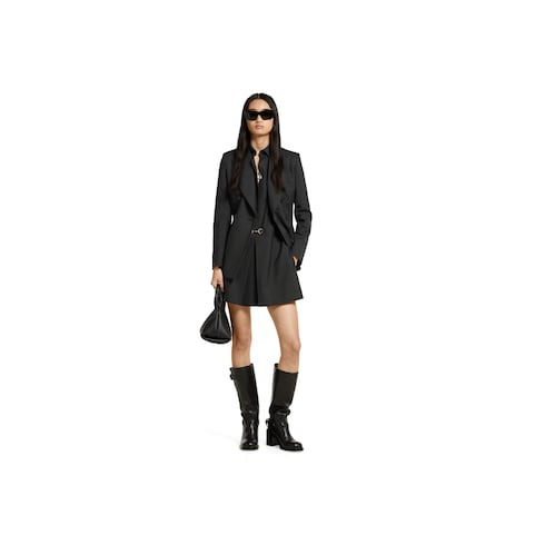 Wool dress with Horsebit - 2