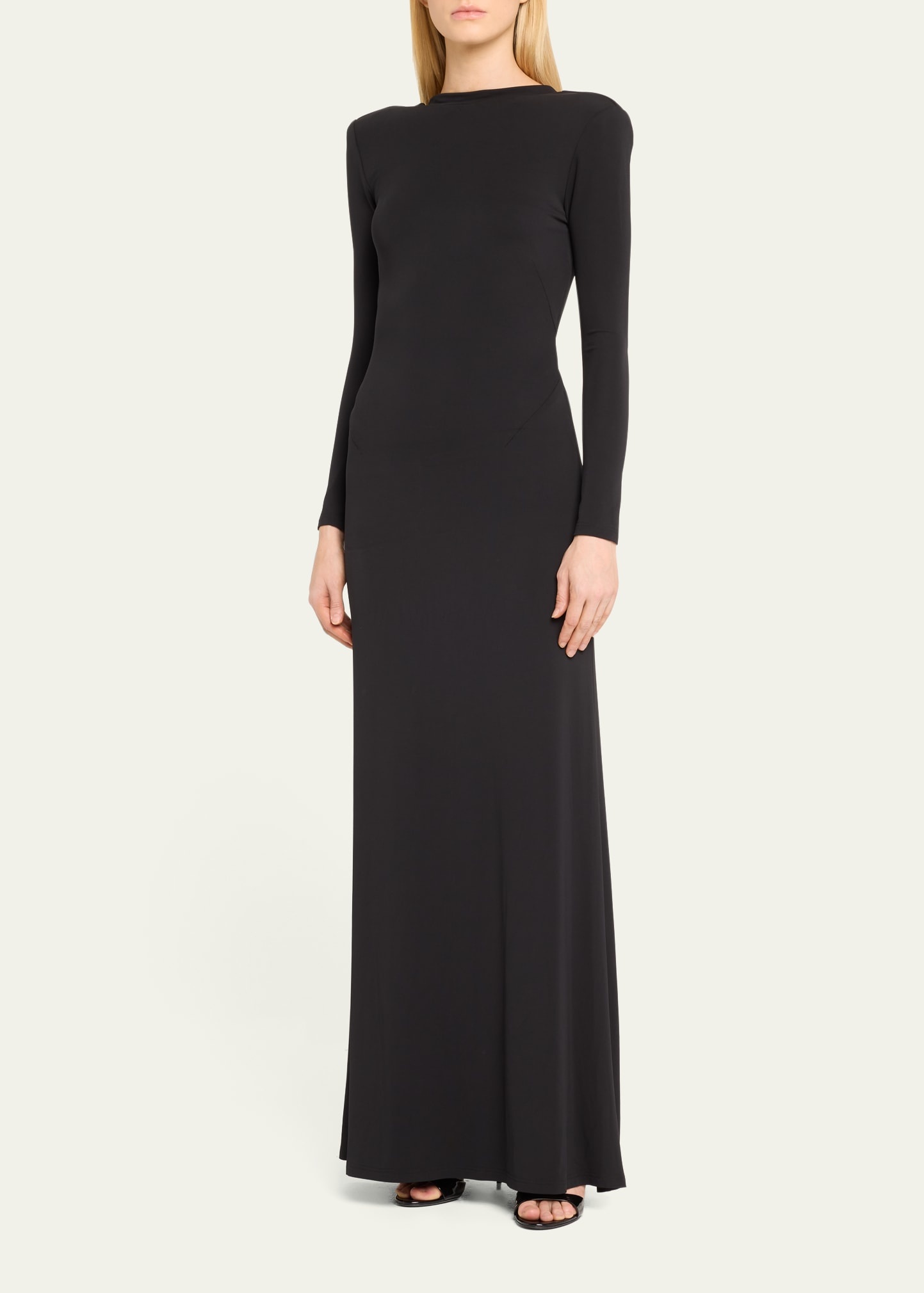 Clove Long Sleeve Viscose Gown - 4