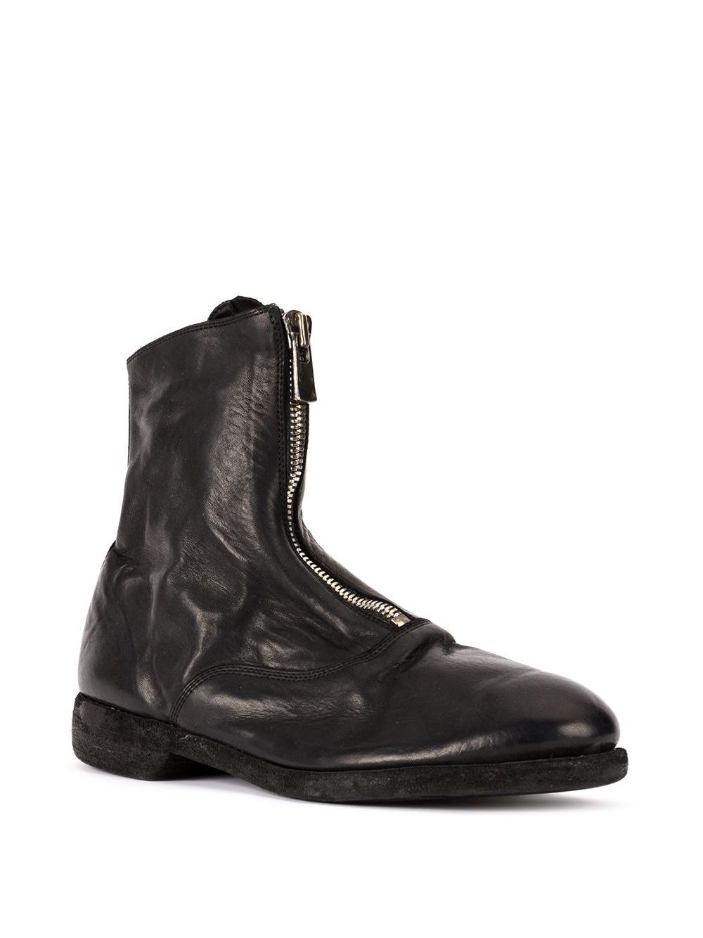 soft zip front ankle boots - 2