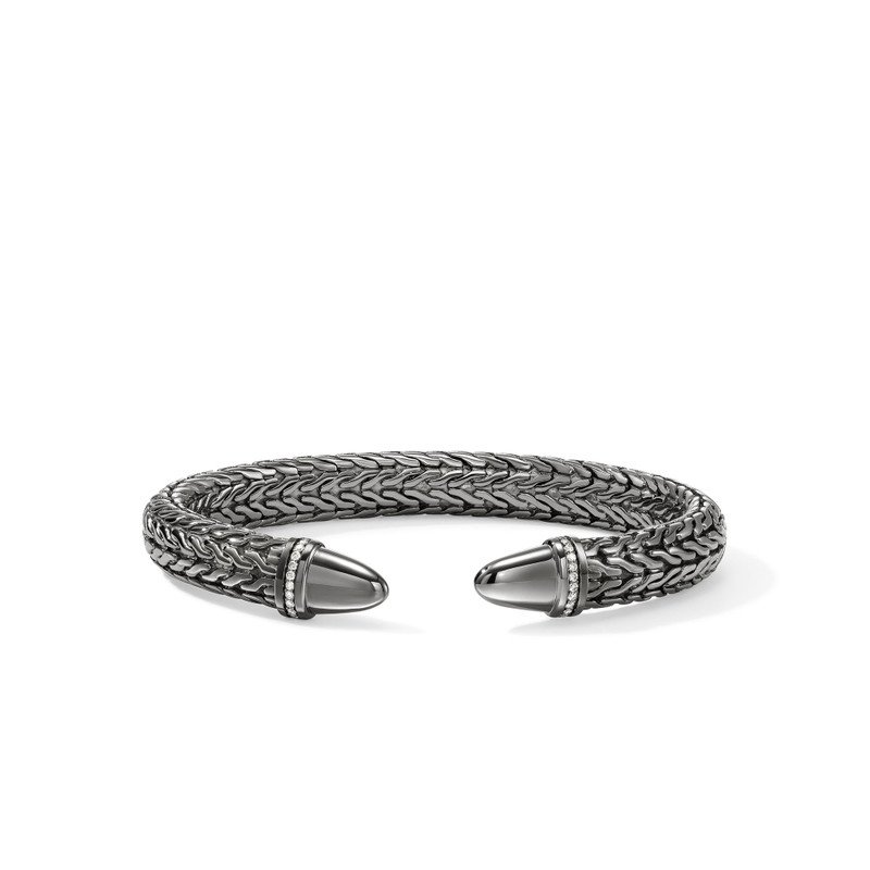 Spear 50 Flex Cuff, Dark Silver, Diamonds 1