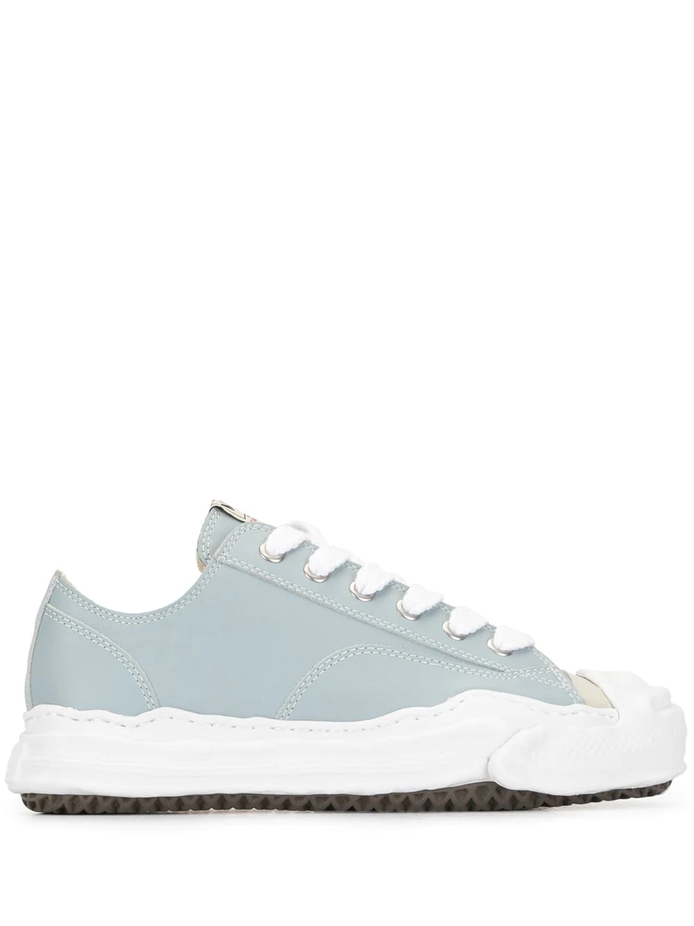 low-top lace-up sneakers - 1