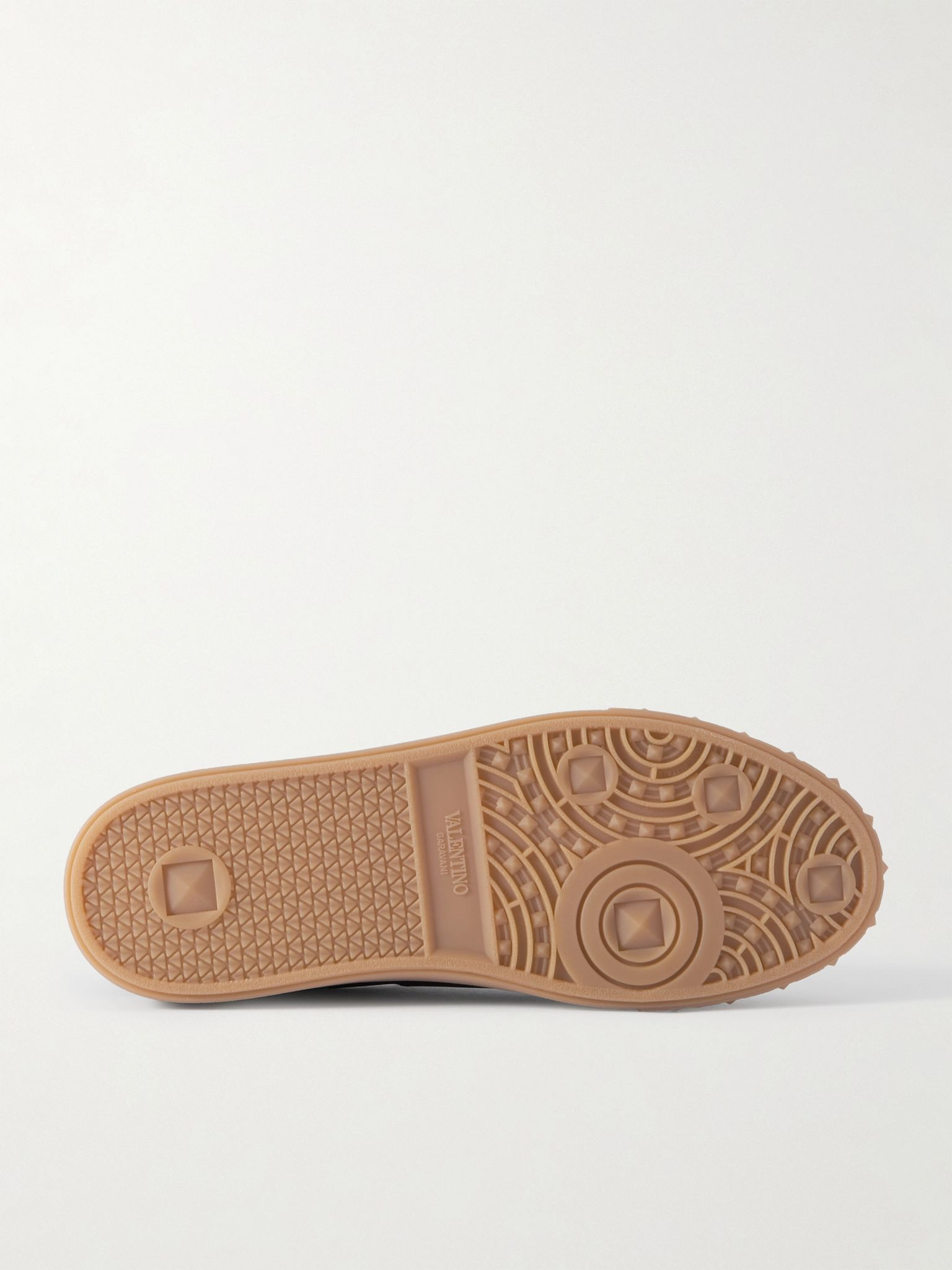 Upvillage Perforated Leather Sneakers Black - 3