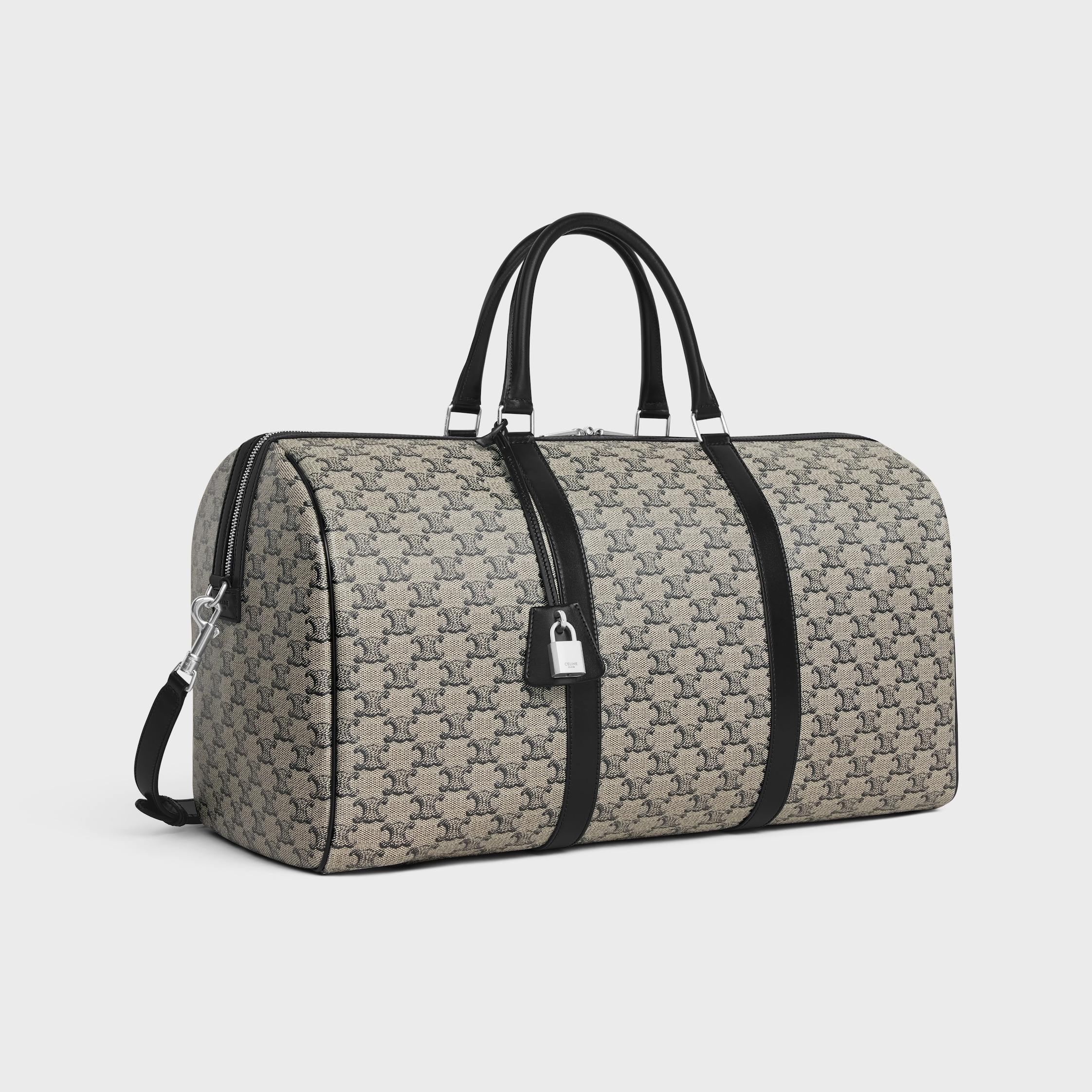Large Travel Bag in TRIOMPHE CANVAS AND CALFSKIN - 2