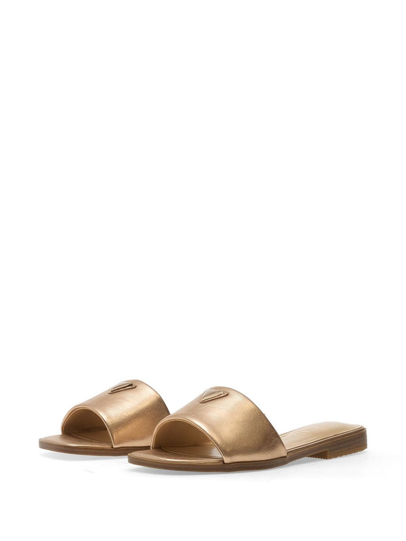 GUESS USA Ramlan logo-plaque leather sandals outlook