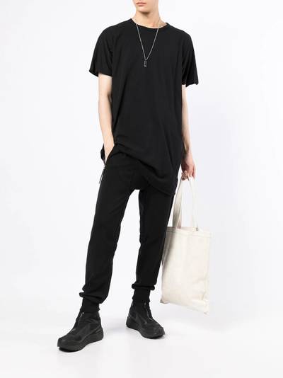 Boris Bidjan Saberi raw-cut hem cotton T-shirt outlook