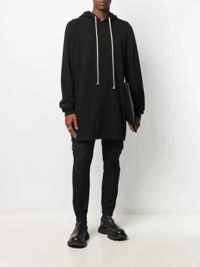 Rick Owens DRKSHDW long drawstring hoodie outlook