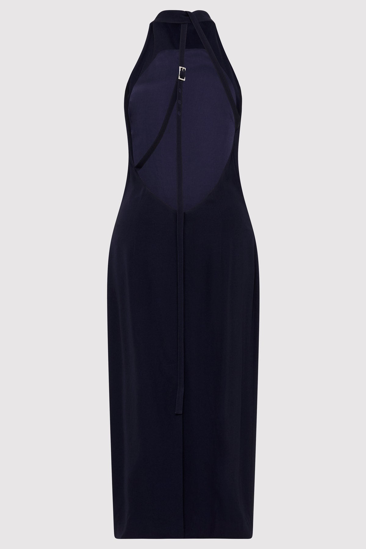Asymm Belt Back Dress - Inkwell - 8