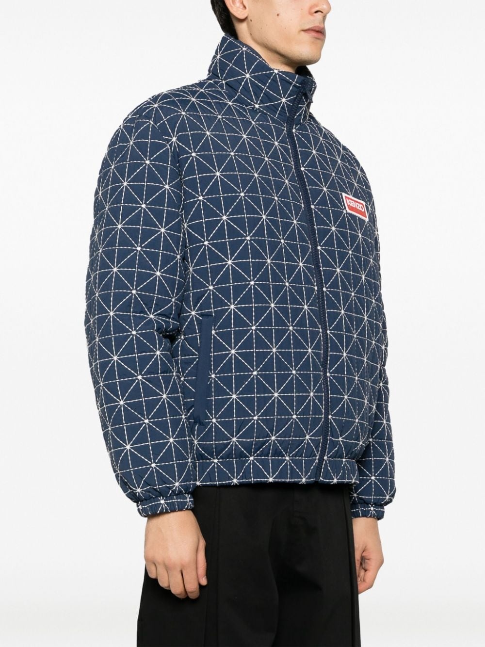 Sashiko-stitch puffer jacket - 3